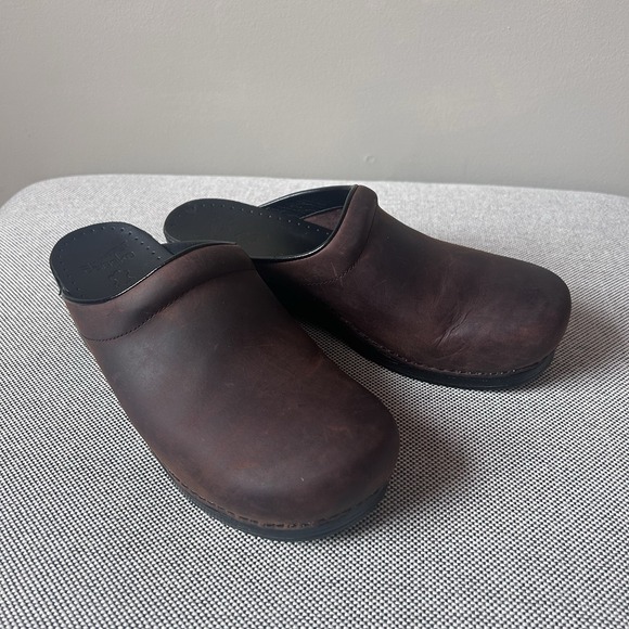 Dansko sonja clog 41 oiled brown leather nursing - Picture 11 of 12